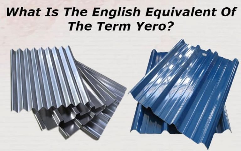 What Is The English Equivalent Of The Term Yero? - Royal Pitch