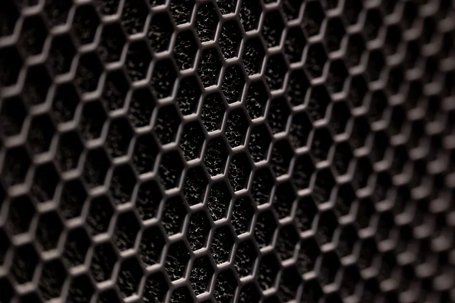 Sebo S-Class Filtration Filter Clean air filter inside a vacuum cleaner showing hospital grade material layers